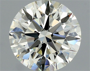 Picture of Natural Diamond 1.06 Carats, Round with Excellent Cut, L Color, IF Clarity and Certified by GIA
