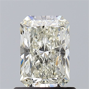 Picture of Natural Diamond 0.91 Carats, Radiant with  Cut, J Color, SI1 Clarity and Certified by GIA