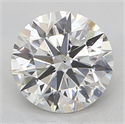 Natural Diamond 0.55 Carats, Round with Excellent Cut, H Color, SI1 Clarity and Certified by GIA