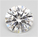 Natural Diamond 0.42 Carats, Round with Excellent Cut, F Color, VVS1 Clarity and Certified by GIA