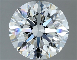 Picture of Natural Diamond 2.03 Carats, Round with Excellent Cut, G Color, IF Clarity and Certified by GIA