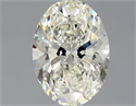 Natural Diamond 0.90 Carats, Oval with  Cut, K Color, VS1 Clarity and Certified by GIA