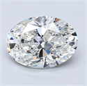 Diamante Natural 2.52 quilates, Ovalado , Color G, claridad VVS2 y certificado GIA