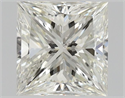 Natural Diamond 0.71 Carats, Princess with  Cut, J Color, SI1 Clarity and Certified by GIA