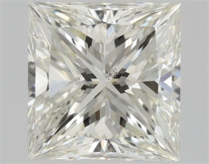 Picture of Natural Diamond 0.71 Carats, Princess with  Cut, J Color, SI1 Clarity and Certified by GIA