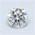 Natural Diamond 0.90 Carats, Round with Very Good Cut, G Color, VVS2 Clarity and Certified by GIA