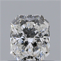 Natural Diamond 0.53 Carats, Radiant with  Cut, G Color, SI2 Clarity and Certified by GIA