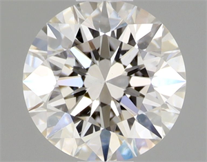 Picture of Natural Diamond 0.53 Carats, Round with Excellent Cut, I Color, VS2 Clarity and Certified by GIA