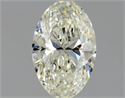 Natural Diamond 1.12 Carats, Oval with  Cut, K Color, SI2 Clarity and Certified by GIA