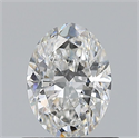 Natural Diamond 0.70 Carats, Oval with  Cut, F Color, VS1 Clarity and Certified by GIA