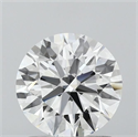 Lab Grown Diamond 1.31 Carats, Round with Ideal Cut, D Color, VS1 Clarity and Certified by IGI