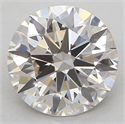 Natural Diamond 0.71 Carats, Round with Excellent Cut, J Color, VVS1 Clarity and Certified by GIA