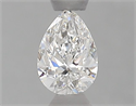 Natural Diamond 0.40 Carats, Pear with  Cut, E Color, VVS2 Clarity and Certified by GIA