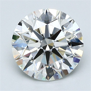 Picture of Natural Diamond 2.26 Carats, Round with Excellent Cut, H Color, VS2 Clarity and Certified by GIA