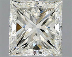 Picture of Natural Diamond 0.90 Carats, Princess with  Cut, J Color, VVS1 Clarity and Certified by GIA