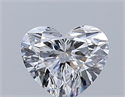 Natural Diamond 0.38 Carats, Heart with  Cut, D Color, VVS1 Clarity and Certified by GIA