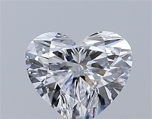 Picture of Natural Diamond 0.38 Carats, Heart with  Cut, D Color, VVS1 Clarity and Certified by GIA