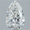 Natural Diamond 3.51 Carats, Pear with  Cut, F Color, VS1 Clarity and Certified by GIA