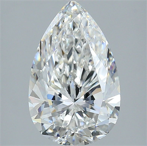 Picture of Natural Diamond 3.51 Carats, Pear with  Cut, F Color, VS1 Clarity and Certified by GIA