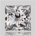Natural Diamond 0.30 Carats, Princess with  Cut, F Color, SI1 Clarity and Certified by GIA