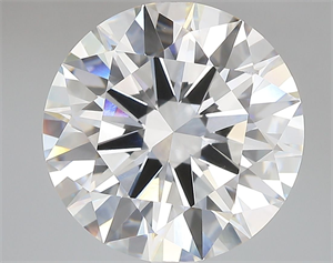 Picture of Lab Grown Diamond 7.08 Carats, Round with Ideal Cut, F Color, VVS2 Clarity and Certified by IGI