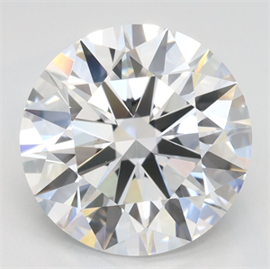Picture of Lab Grown Diamond 3.18 Carats, Round with Ideal Cut, D Color, IF Clarity and Certified by IGI