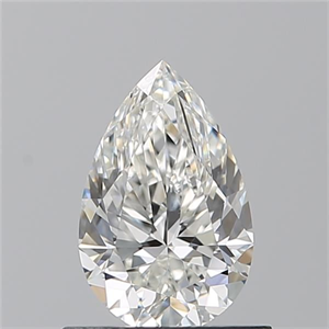 Picture of Natural Diamond 0.72 Carats, Pear with  Cut, G Color, VS1 Clarity and Certified by GIA