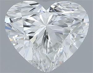 Picture of Natural Diamond 0.40 Carats, Heart with  Cut, G Color, VS2 Clarity and Certified by GIA