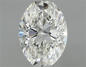Picture of Natural Diamond 0.70 Carats, Oval with  Cut, I Color, IF Clarity and Certified by GIA
