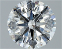Natural Diamond 2.20 Carats, Round with Excellent Cut, E Color, SI2 Clarity and Certified by GIA