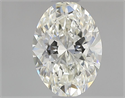Natural Diamond 0.54 Carats, Oval with  Cut, H Color, VS1 Clarity and Certified by IGI