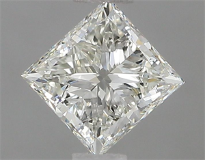 Picture of Natural Diamond 0.82 Carats, Princess with  Cut, I Color, IF Clarity and Certified by IGI