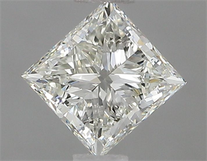 Picture of Natural Diamond 0.82 Carats, Princess with  Cut, I Color, IF Clarity and Certified by IGI