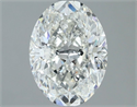 Natural Diamond 1.51 Carats, Oval with  Cut, H Color, SI2 Clarity and Certified by IGI