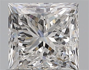 Picture of Natural Diamond 0.70 Carats, Princess with  Cut, E Color, VS1 Clarity and Certified by GIA