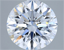 Del inventario de diamantes de laboratorio, 2.01 quilates, Redondo , Color D, claridad VVS2 y certificado IGI