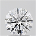 Lab Grown Diamond 1.09 Carats, Round with Ideal Cut, D Color, VVS2 Clarity and Certified by IGI