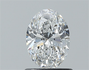 Foto Diamante Natural 0.80 quilates, Ovalado , Color E, claridad SI2 y certificado GIA de