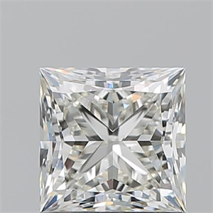 Picture of Natural Diamond 1.09 Carats, Princess with  Cut, J Color, VS1 Clarity and Certified by GIA