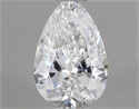 Diamante Natural 0.40 quilates, De pera , Color F, claridad SI1 y certificado GIA