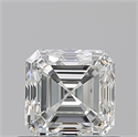 Natural Diamond 0.70 Carats, Asscher with  Cut, I Color, VVS2 Clarity and Certified by GIA