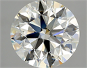 Natural Diamond 3.70 Carats, Round with Excellent Cut, J Color, IF Clarity and Certified by GIA