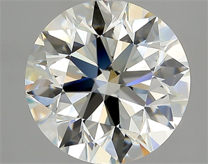 Picture of Natural Diamond 3.70 Carats, Round with Excellent Cut, J Color, IF Clarity and Certified by GIA