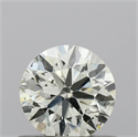Natural Diamond 0.51 Carats, Round with Excellent Cut, L Color, SI1 Clarity and Certified by IGI