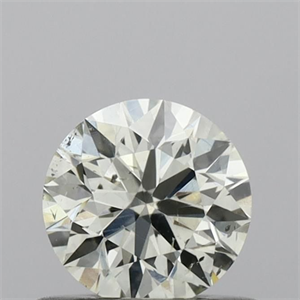 Picture of Natural Diamond 0.51 Carats, Round with Excellent Cut, L Color, SI1 Clarity and Certified by IGI
