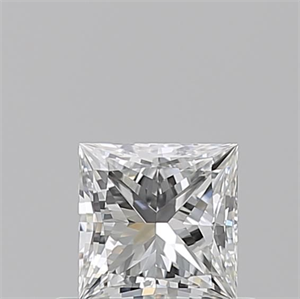 Picture of Natural Diamond 0.54 Carats, Princess with  Cut, G Color, VVS2 Clarity and Certified by GIA