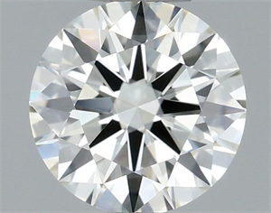 Picture of Natural Diamond 0.56 Carats, Round with Excellent Cut, K Color, IF Clarity and Certified by IGI