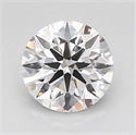 Lab Grown Diamond 1.02 Carats, Round with Ideal Cut, D Color, VVS2 Clarity and Certified by IGI