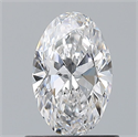 Diamante Natural 0.70 quilates, Ovalado , Color D, claridad VVS2 y certificado GIA