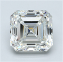 Natural Diamond 3.60 Carats, Asscher with  Cut, H Color, VS2 Clarity and Certified by GIA